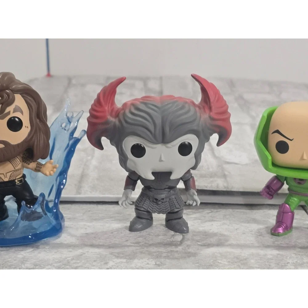 Lot of‎ 4 Funko Pop! Justice League Steppenwolf Aquaman Lex Luthor Plasticman